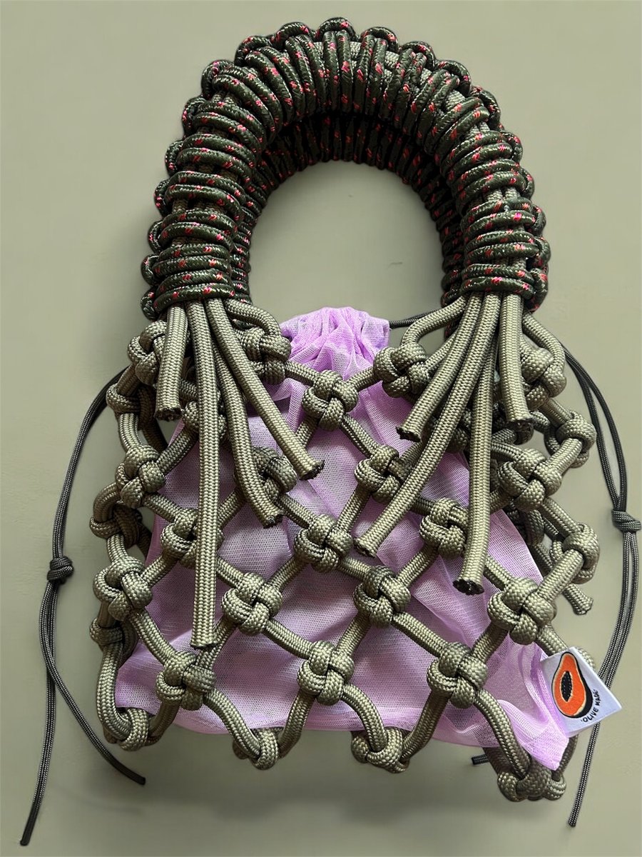 Image of Sunshine Bag: Army Green x Purple