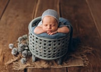 Image 3 of Whisper basket in sea blue