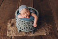 Image 1 of Whisper basket in sea blue