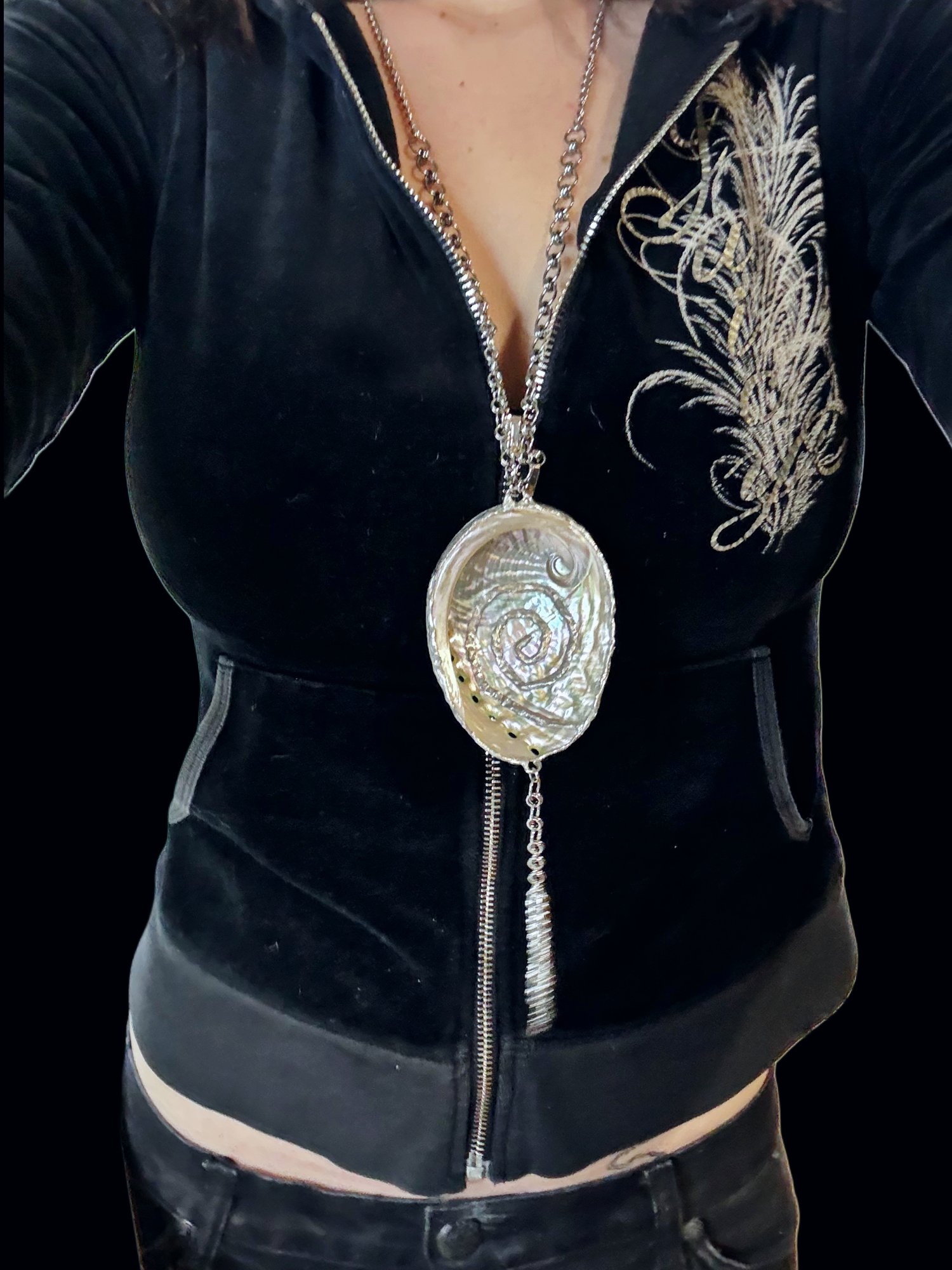 Image of Mother of Pearl Drop Necklace