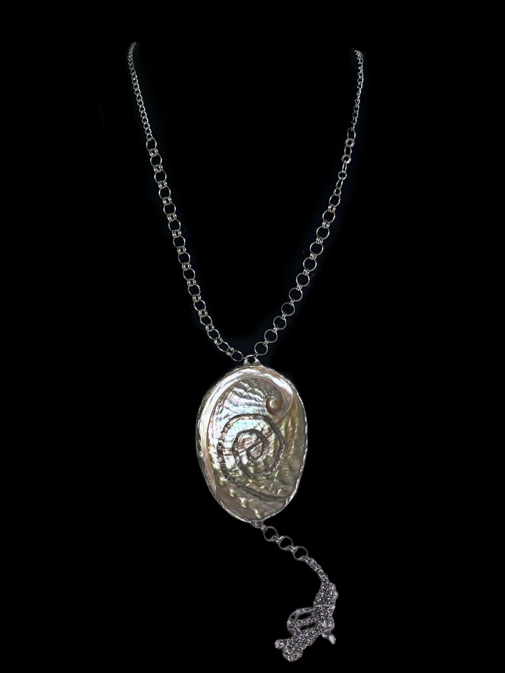 Image of Mother of Pearl Drop Necklace