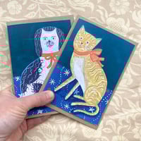 Image 2 of Staffordshire Dog and Cat Christmas Cards