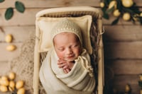 Image 3 of Ellune bed in orange and yellow colors