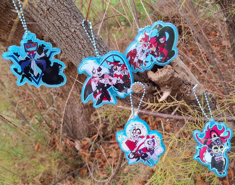 Image of Hazbin Hotel Glowing Keychain Season 2