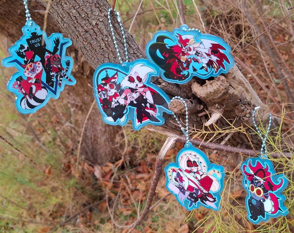 Image of Hazbin Hotel Glowing Keychain Season 2