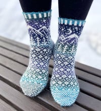 Image 1 of “Starry night” wool socks - Ready to ship