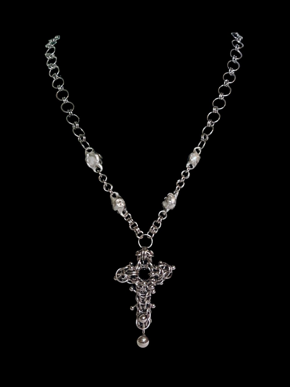 Image of Pierced Pearl Necklace