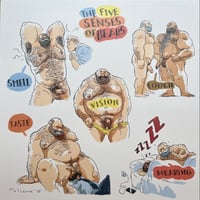 Image 4 of  Print “ The five senses of Bears” signed