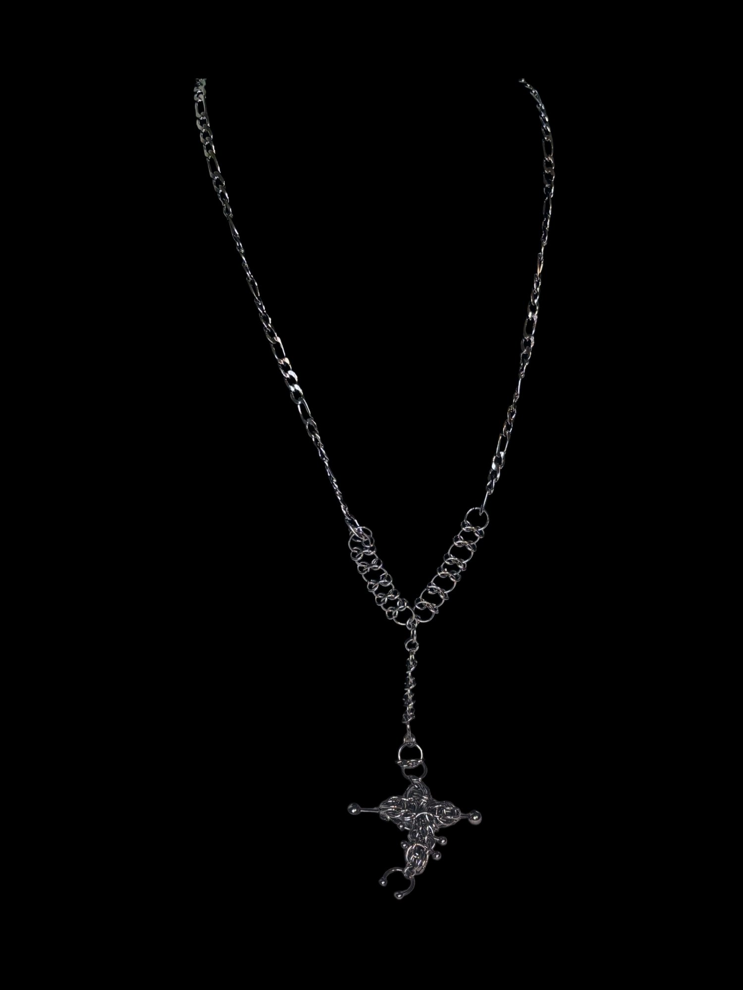 Image of Holy Terrain Cross Drop Necklace