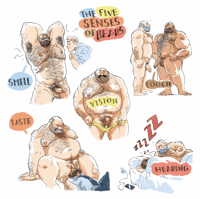 Image 1 of  Print “ The five senses of Bears” signed