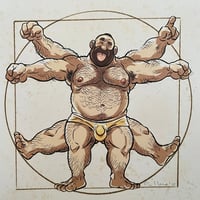 Image 4 of Print ‘vitrubear man” signed