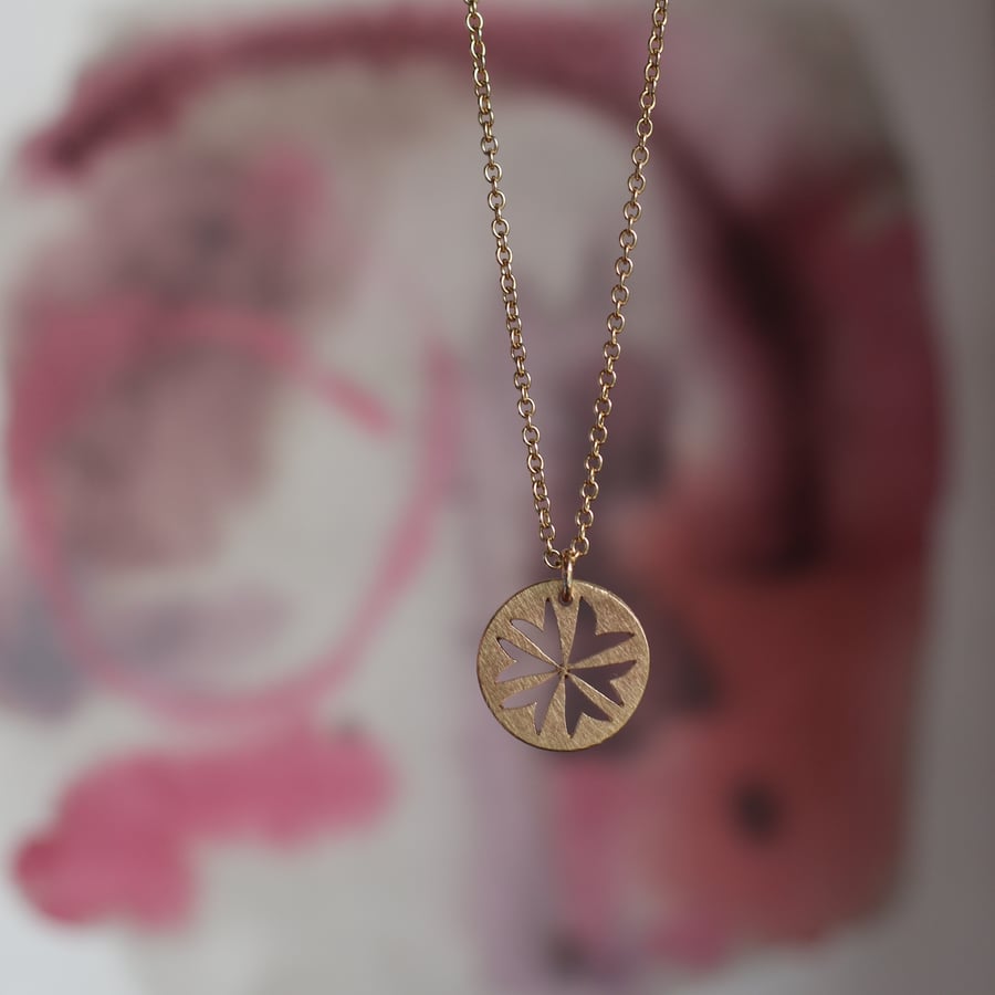 Image of Ray necklace 9ct Gold