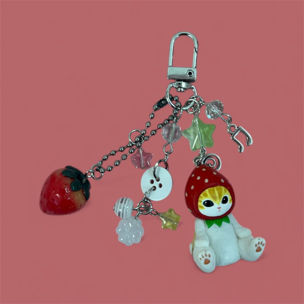 Image of Mofusand Charm Keyring 🐱