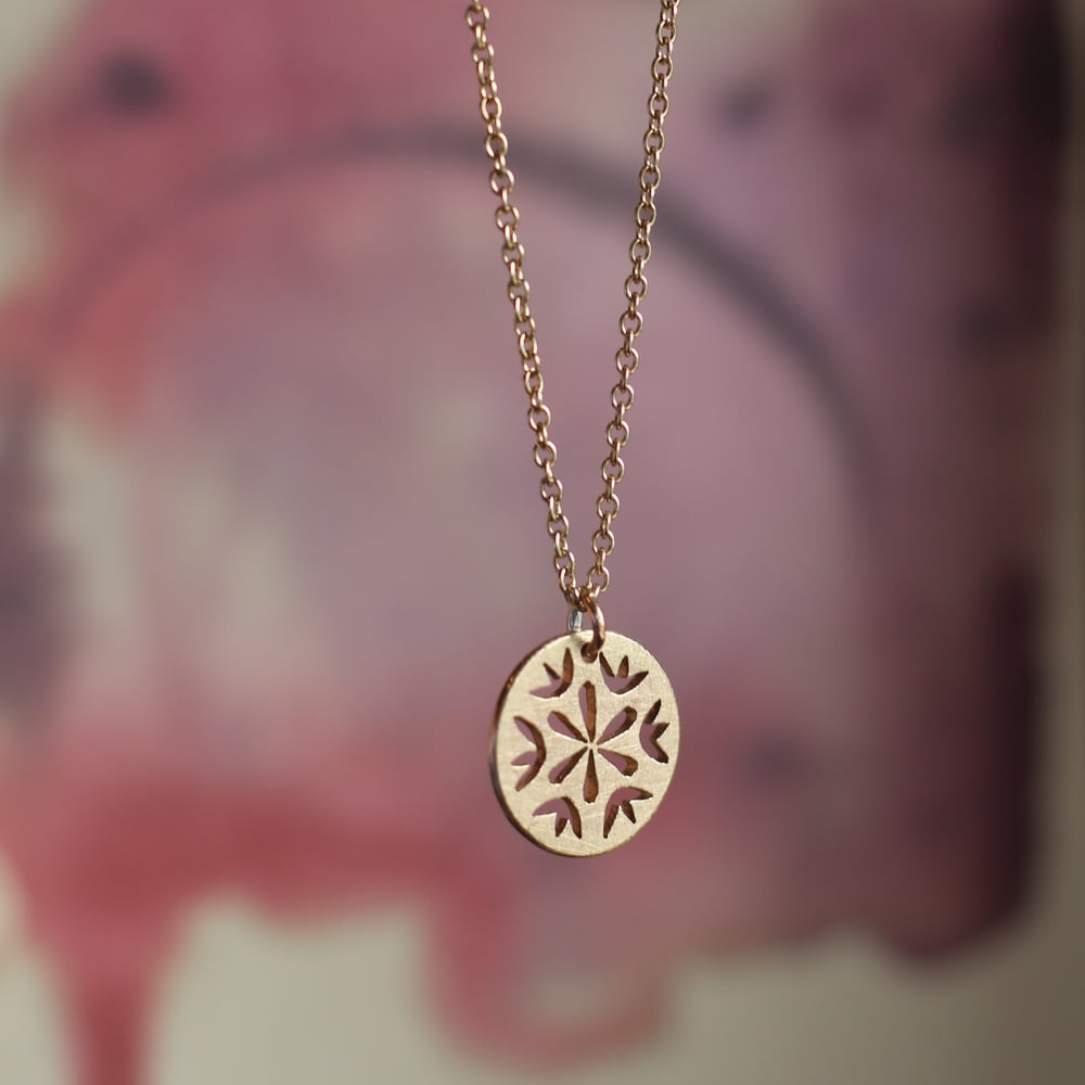 Image of Mini Sol necklace 9ct Gold