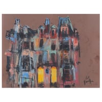 Image 1 of Tenement With The Yellow Doors - Fine Art Giclee Print 