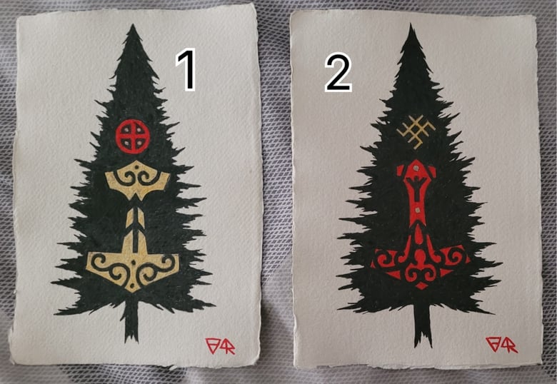 Image of Sacred Pine 1 & 2 original artworks 
