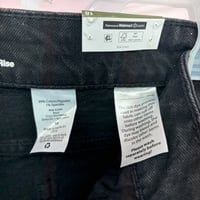 Image 2 of Time and Tru Women's High Rise Straight Leg Crop Jeans in size 18 black