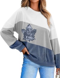 Image 1 of Colourblock Toronto Maple Leafs Sweater