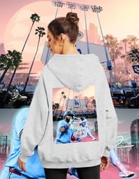 Image 4 of Vladdy Jr. In Iconic Dodger Stadium Hoodie