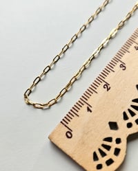 Image 6 of 14k gold filled Dainty 'mini' paperclip chain