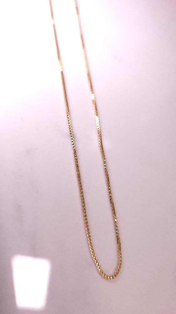 Image of Thin Box Chain Necklace 