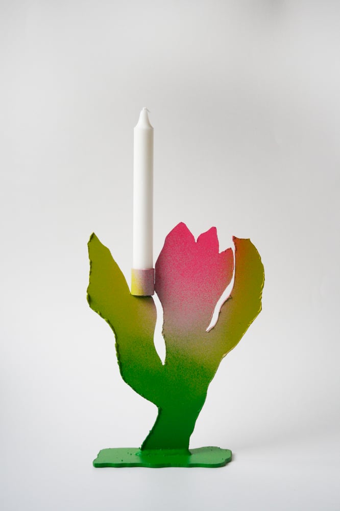 Image of Single tulip candle holder