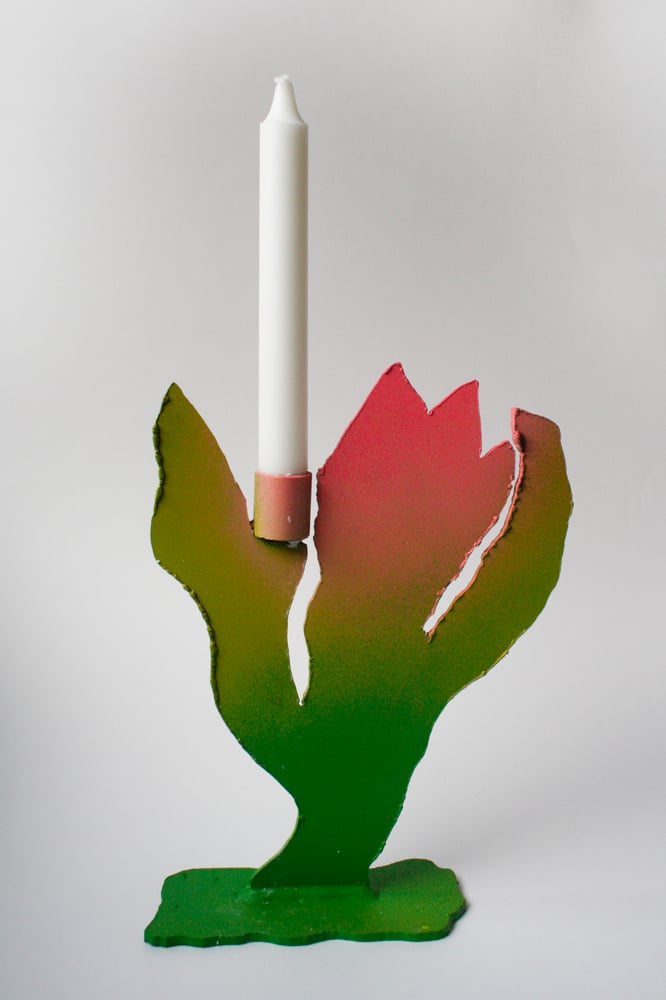 Image of Single tulip candle holder