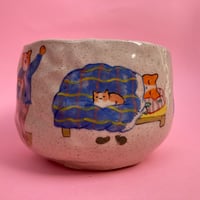 Image 1 of Cat's Day Ceramic Bowl