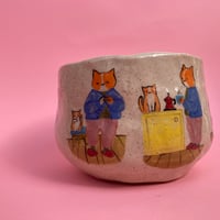Image 3 of Cat's Day Ceramic Bowl