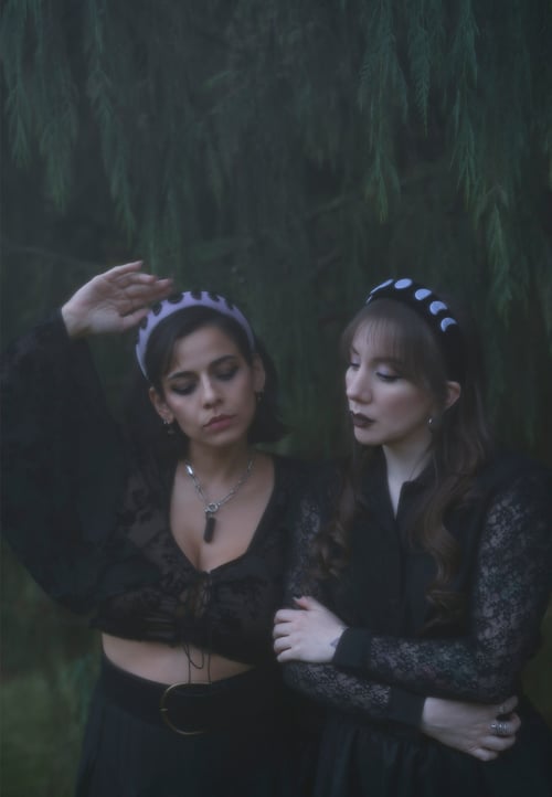 Image of PREVENTA Diadema Sisters of the Moon (black) _ LUNA LLENA