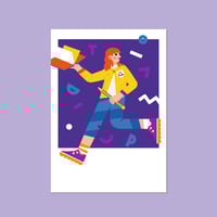 Postkarte „I love Books“