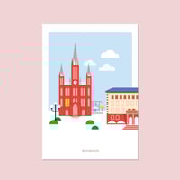 Postkarte Marktkirche Wiesbaden