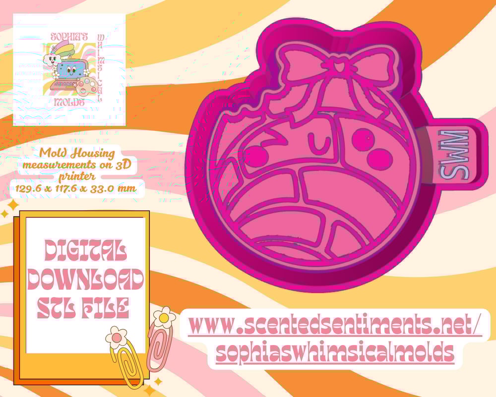 Image of Bitten Cute Concha Mold|Housing Mold Maker STL File for Freshies|Candle|Aroma Beads|Freshie Mold