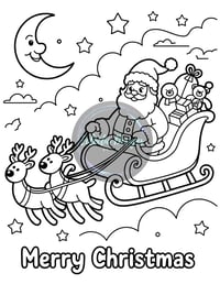 Image 3 of DIGITAL Download: A Christmas Coloring Adventure for Kids! 