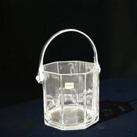 Image 6 of Seau à glace Luminarc en verre octogonal vintage 70 - seau à glaçons vintage 1970