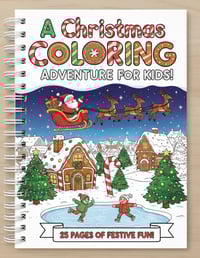 Image 1 of DIGITAL Download: A Christmas Coloring Adventure for Kids! 