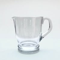 Image 2 of Ancienne carafe pichet en verre soufflé  - vintage 1940