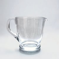 Image 1 of Ancienne carafe pichet en verre soufflé  - vintage 1940