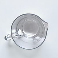 Image 8 of Ancienne carafe pichet en verre soufflé  - vintage 1940