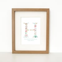 Image 1 of Custom initial nursery wall art