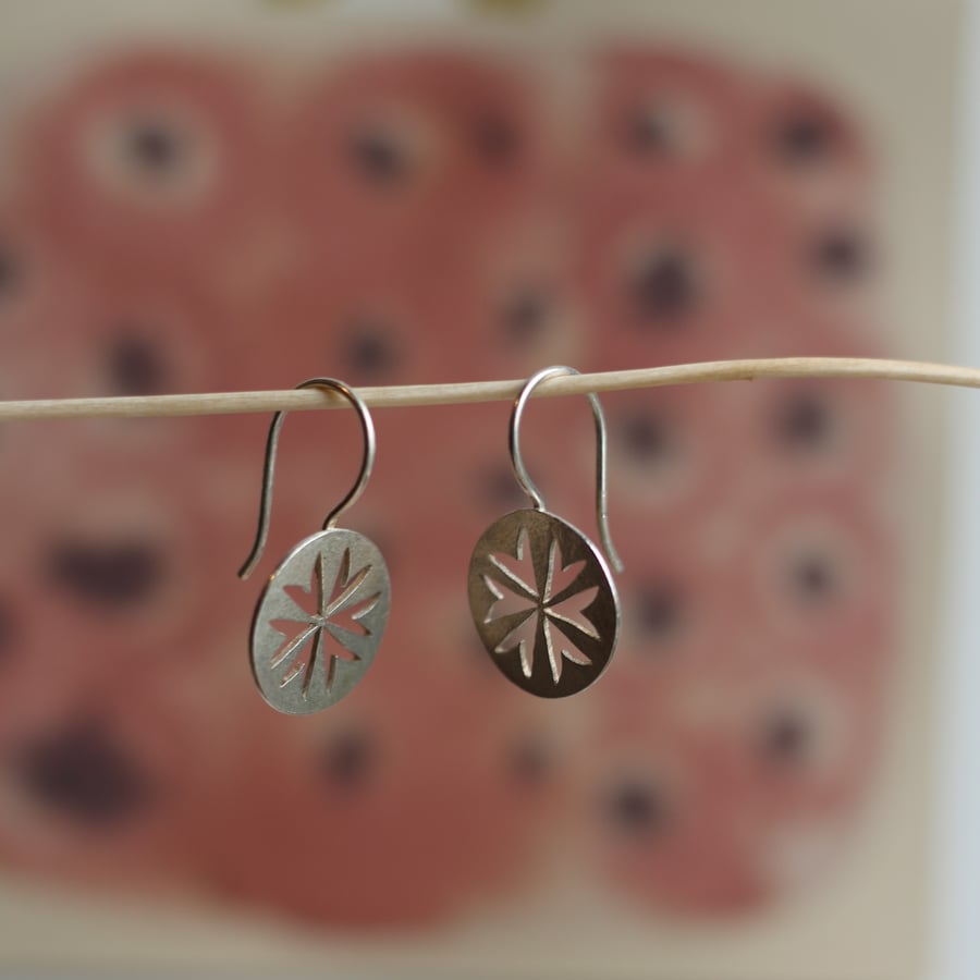 Image of Ray Earrings Silver