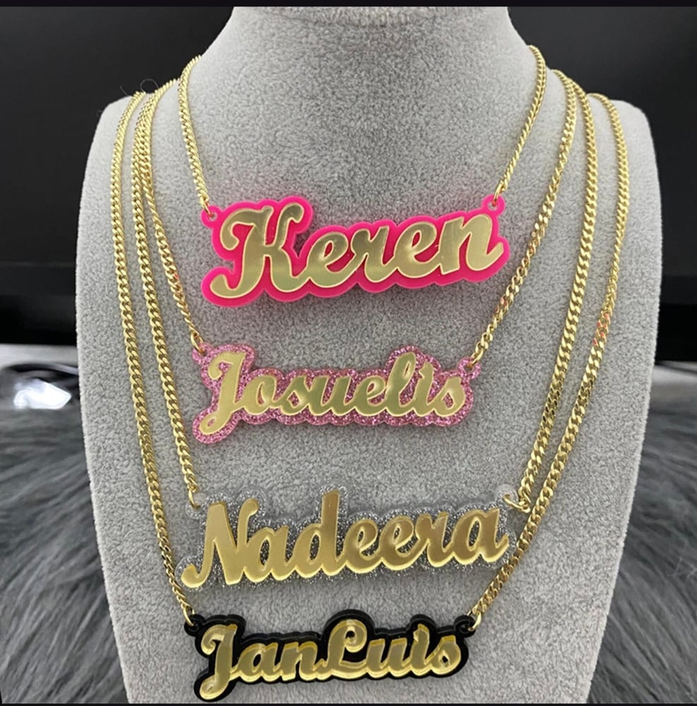 Image of Acrylic nameplate style #2