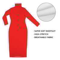 Image 2 of ONLY IN AMERICA TURTLENECK BODYCON MAXI