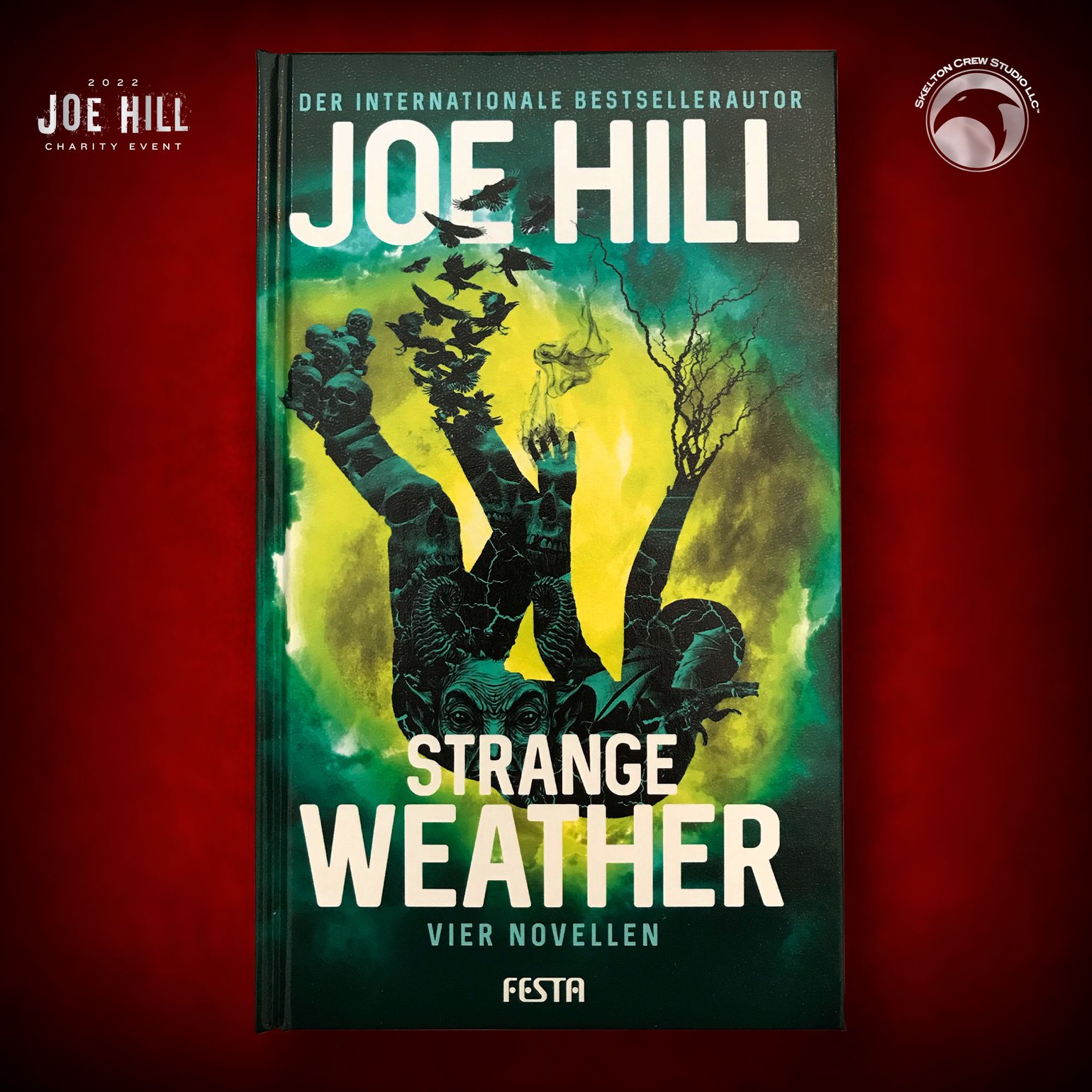 Image of JOE HILL 2025 CHARITY EVENT 23: SIGNED/FIRST EDITION Strange Weather HC - German