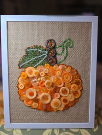 Image 2 of Pumpkin button art picture 