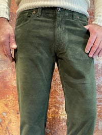 Image 1 of Pantalone Cinque Tasche Velluto Verde