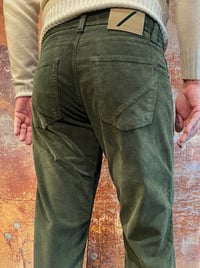 Image 2 of Pantalone Cinque Tasche Velluto Verde