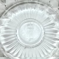 Image 8 of Coupelles - ramequins vintage en verre pressé motif géométrique - 1960 - 1970