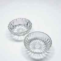 Image 1 of Coupelle - ramequin vintage en verre pressé motif géométrique - Années 1970