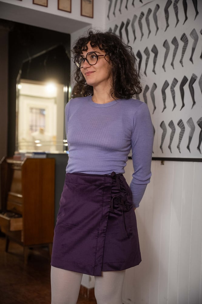 Image of Gonna fiore Violet